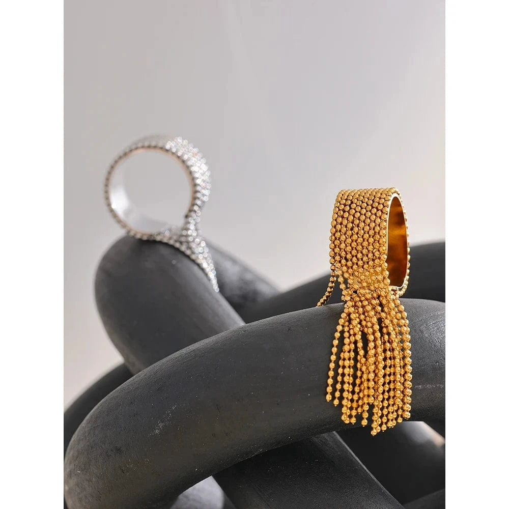 Pearlbud Rings Fringe Cascade Ring