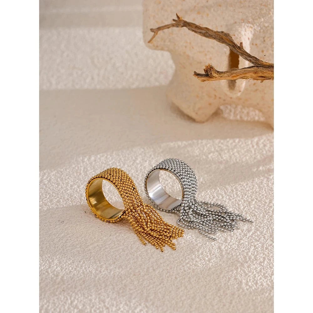 Pearlbud Rings Fringe Cascade Ring