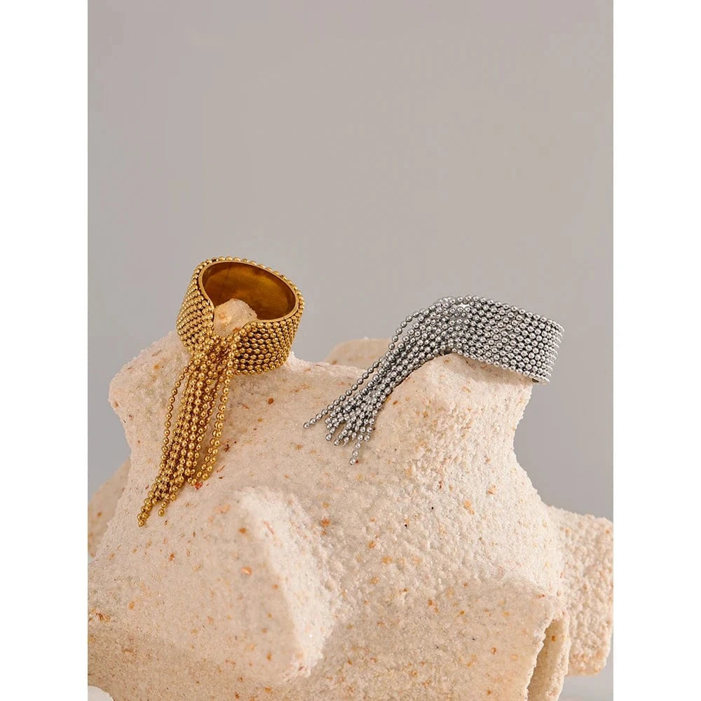 Pearlbud Rings Fringe Cascade Ring