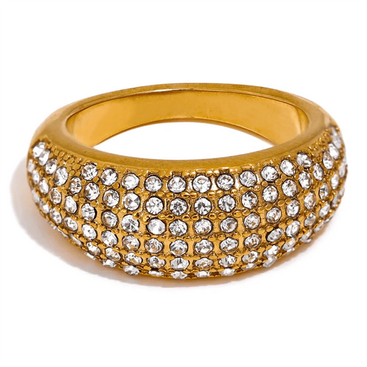 Pearlbud Rings Gold / 6 Celestia Pavé Ring