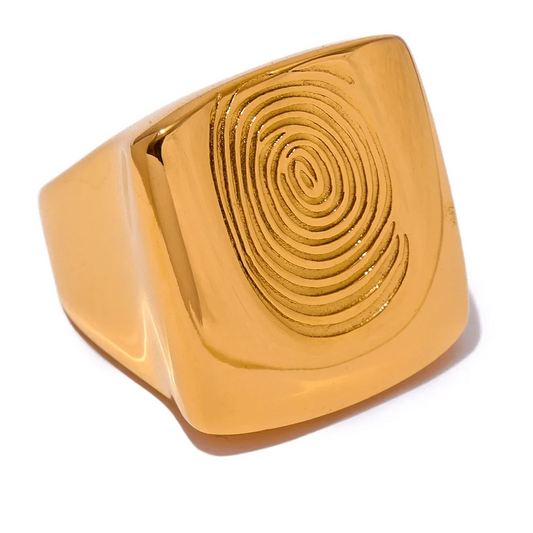 Pearlbud Rings Gold / 6 Imprint Ring
