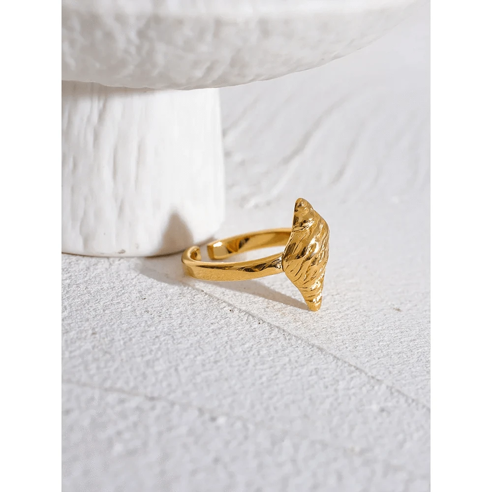 Pearlbud Rings Gold Conch Shell Ring
