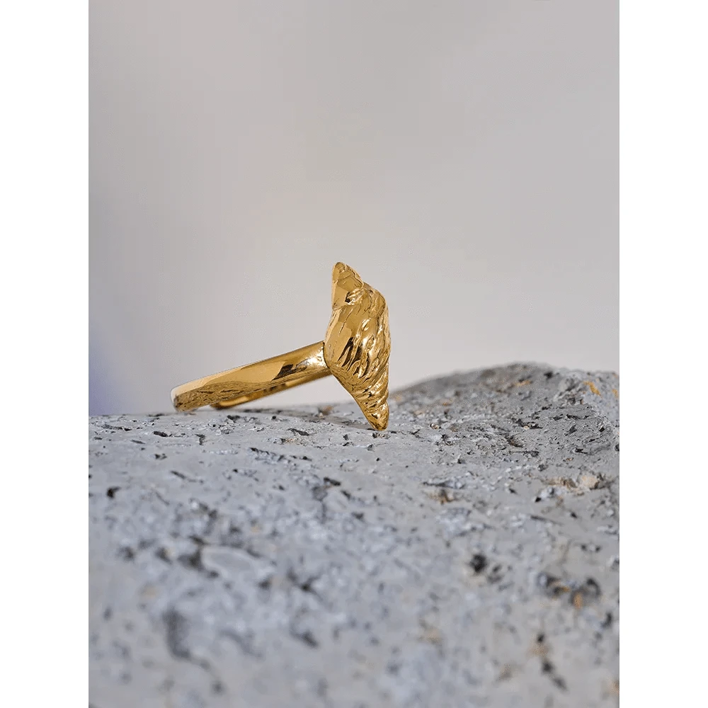 Pearlbud Rings Gold Conch Shell Ring