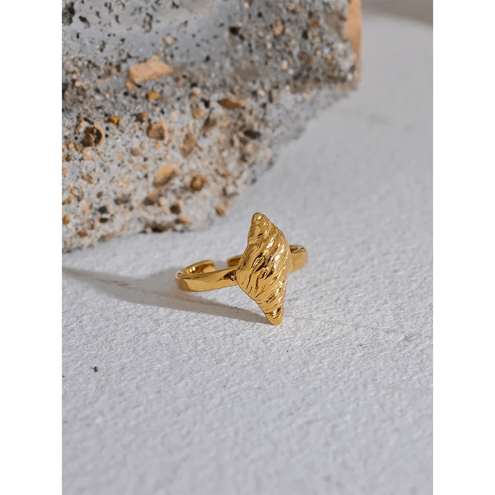 Pearlbud Rings Gold Conch Shell Ring