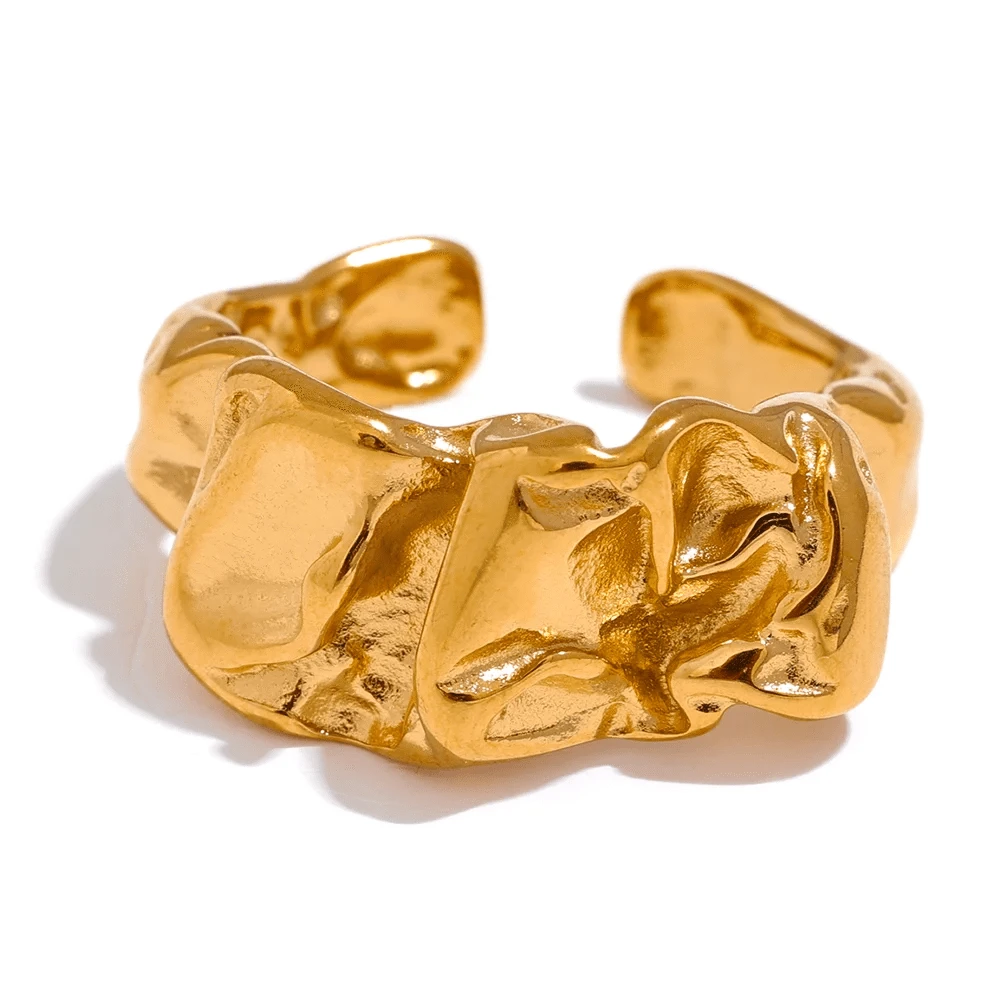Pearlbud Rings Gold Formwave Ring