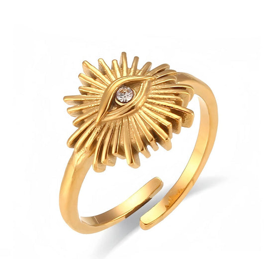 Pearlbud Rings Gold Illuminated Vision Ring