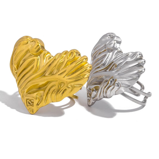 Pearlbud Rings Molten Heart Ring