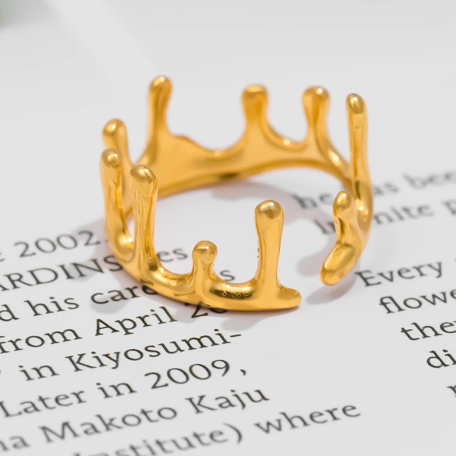 Pearlbud Rings Royal Crown Ring