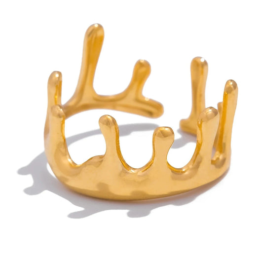 Pearlbud Rings Royal Crown Ring