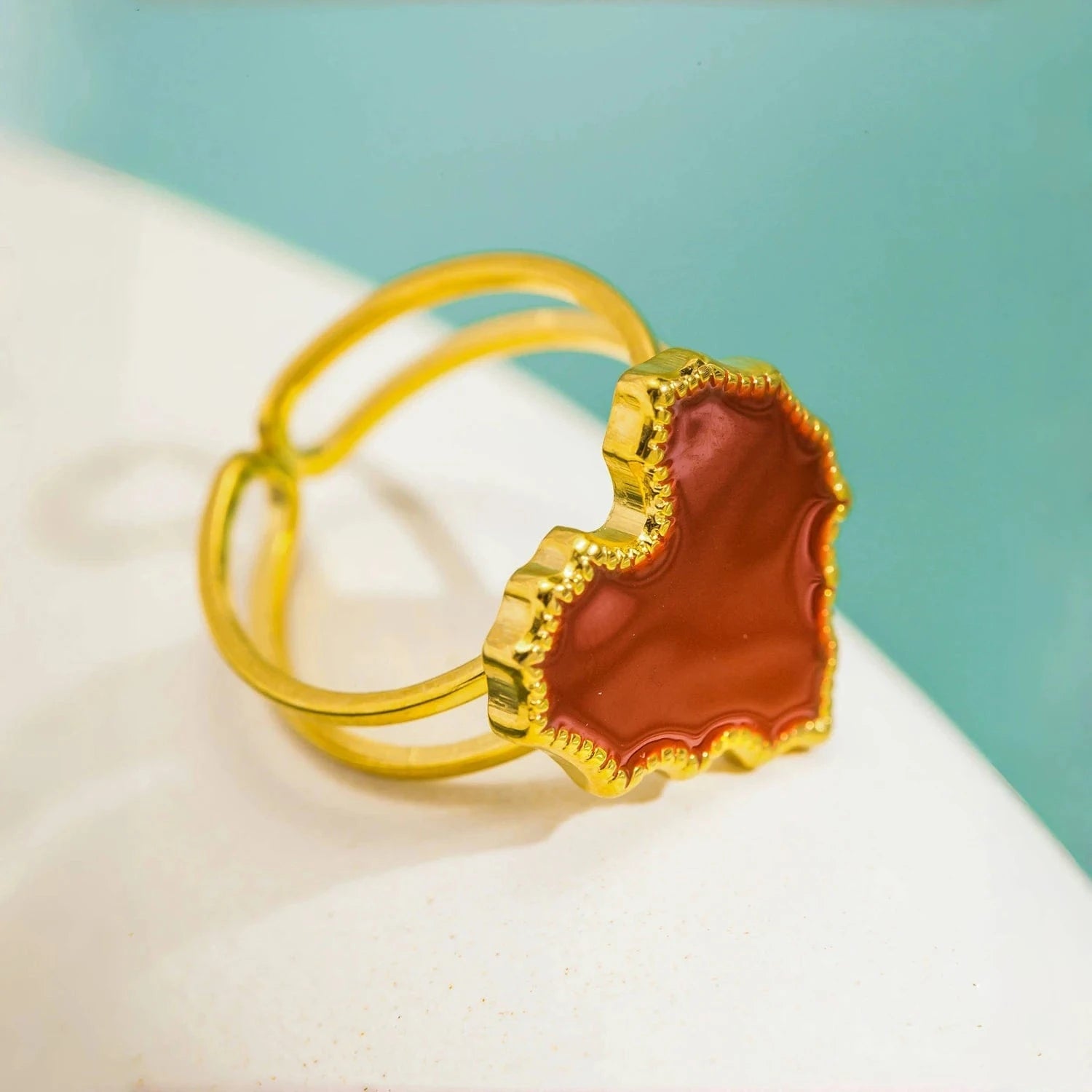 Pearlbud Rings Terra Heart Ring