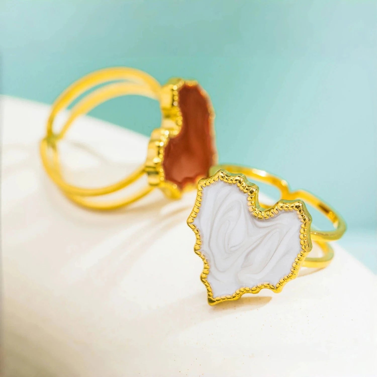 Pearlbud Rings Terra Heart Ring