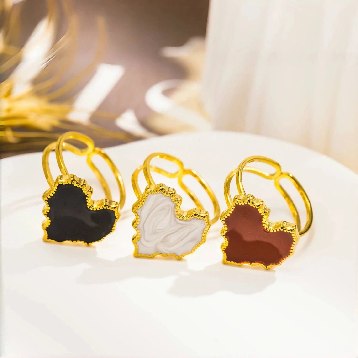 Pearlbud Rings Terra Heart Ring