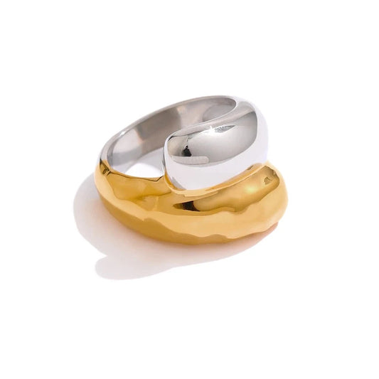 Pearlbud Rings Two-Tone / 6 Dual Flow Ring