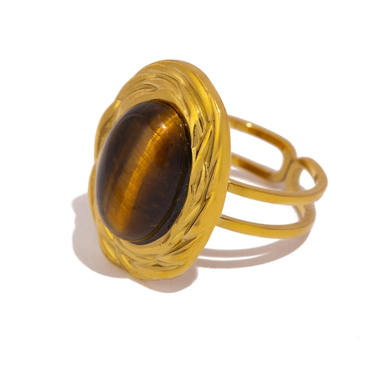 Pearlbud Rings Warm Gold Oura Stone Ring